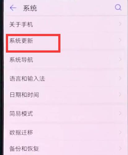 华为手机中关掉系统自动更新的具体步骤截图