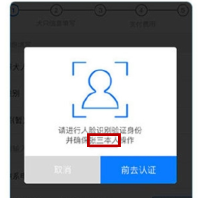 使用支付宝刷脸领取狗证的详细操作截图