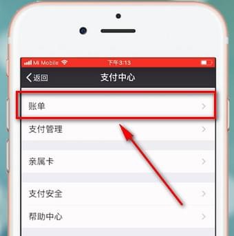 微信APP查看月账单的图文操作截图