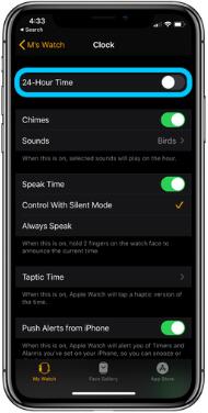 Apple Watch APP启用24小时制的详细步骤截图