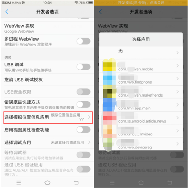 在vivoz1i中设置虚拟定位的具体方法截图