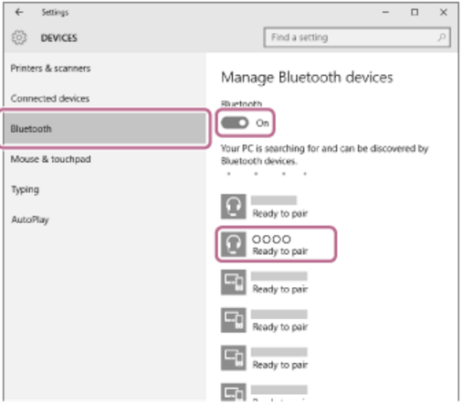 索尼WI-1000X耳机连接win10电脑方法讲解截图