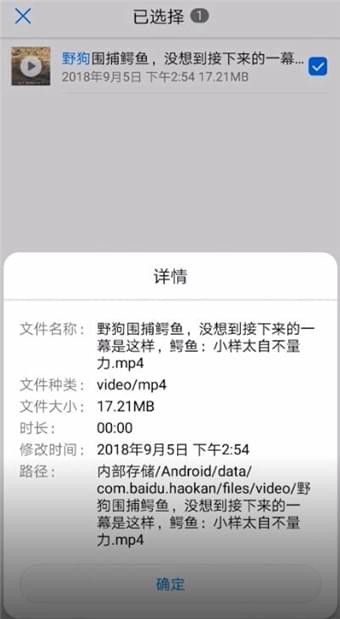 在好看视频APP中找到下载文件的具体方法截图