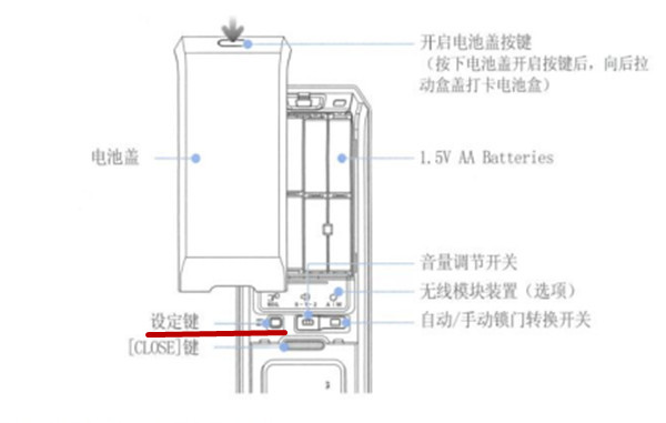 在三星DP728指纹锁中删除指纹的方法介绍截图