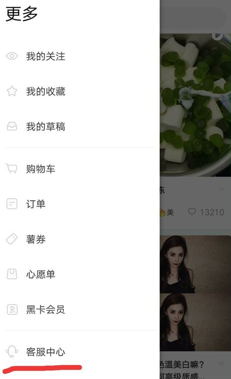 小红书APP联系客服的简单操作截图