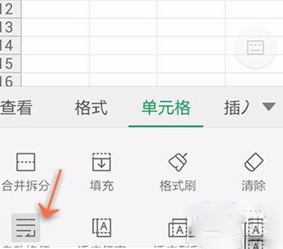 wps设置表格自动换行的详细操作截图