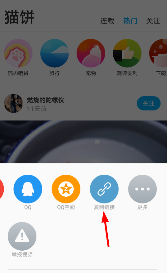 猫饼视频APP下载视频的操作过程截图