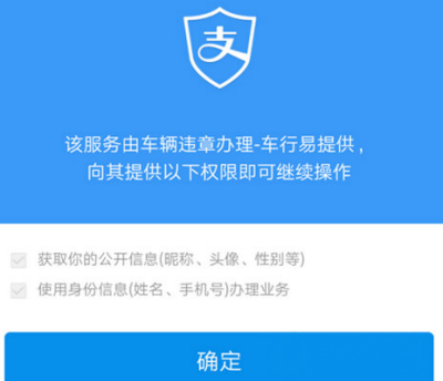 支付宝APP设置车辆年检提醒的操作过程截图