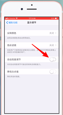 iOS 12亮度自动调节关闭操作过程截图