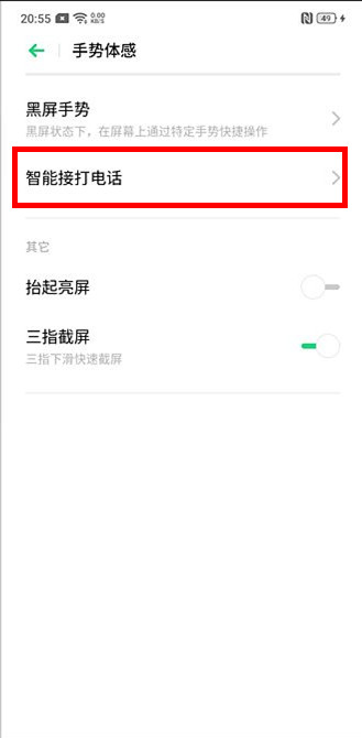 realme Q设置来电翻转静音的具体方法截图