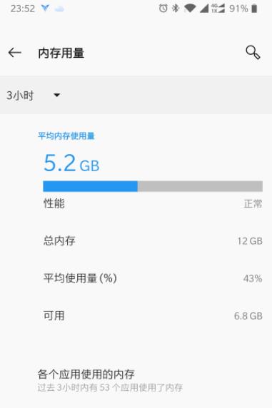 一加7T Pro查看内存使用情况的方法步骤截图