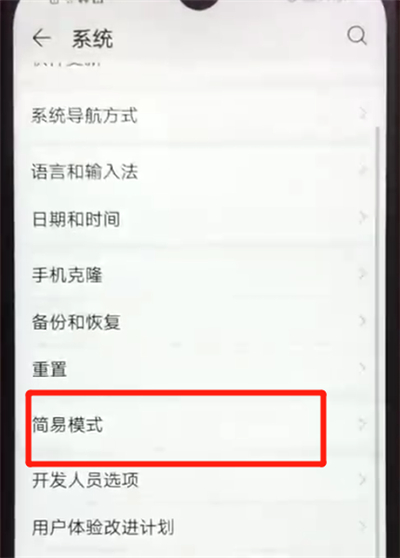 荣耀畅玩8a设置简易模式的操作教程截图