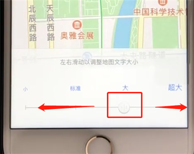高德地图设置地图文字大小的操作步骤截图