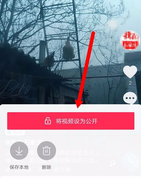 抖音公开私密视频的图文教程截图