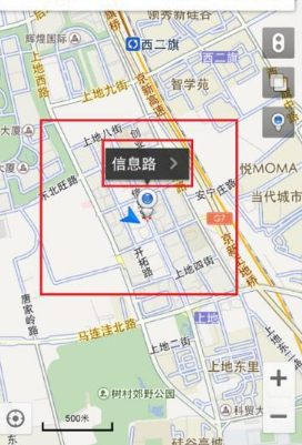 百度地图查看街景的简单步骤截图