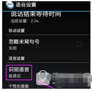 讯飞输入法中更改识别语言的具体步骤截图