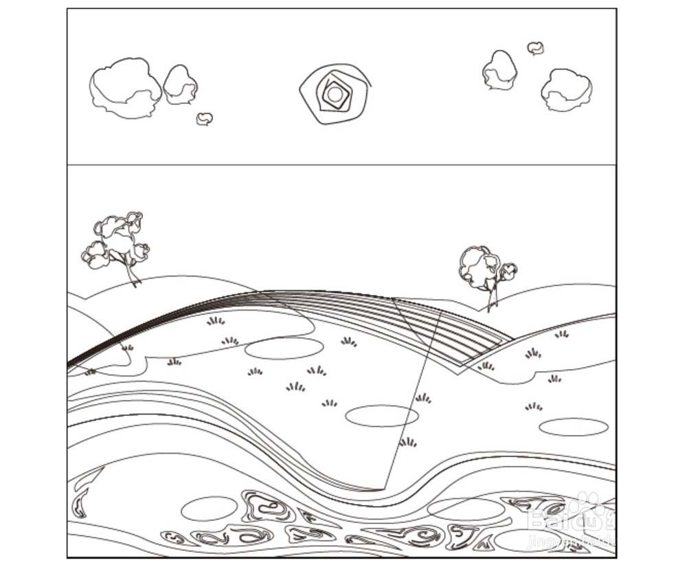 使用ai绘制出卡通版乡村插画图的图文教程截图