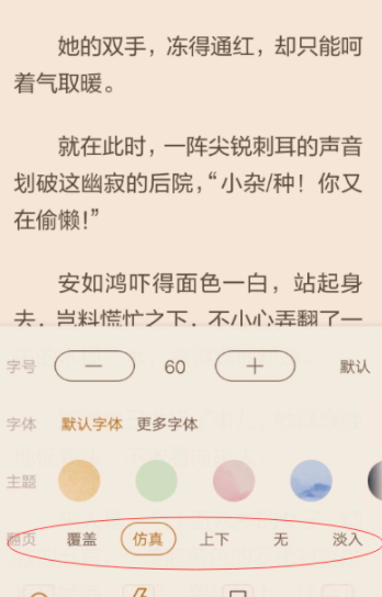 在看小说中开启自动翻页的图文教程截图