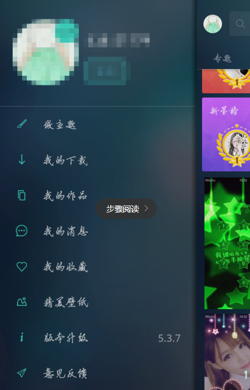 魔秀桌面DIY主题的具体操作步骤截图