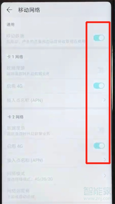 荣耀20i关闭数据的具体操作步骤截图