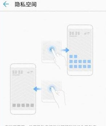 华为麦芒8设置隐私空间的操作流程截图
