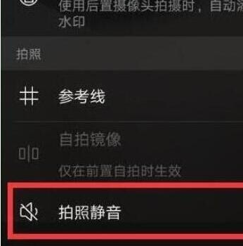 荣耀20中将快门声音关闭的相关操作步骤截图