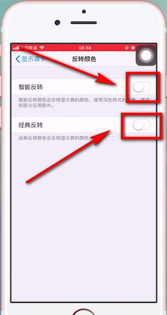 苹果手机设置颜色反转的简单操作截图