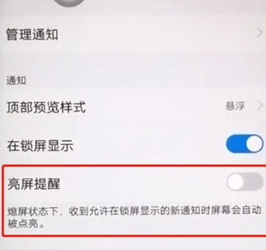 vivoz5x中将亮屏提醒关闭的详细操作截图