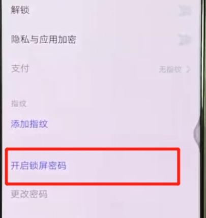 vivox27中设置锁屏密码的操作教程截图