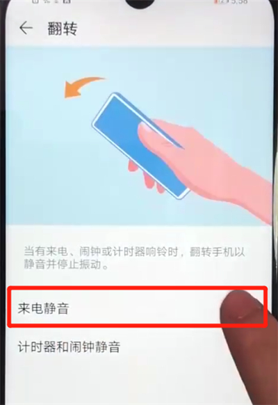 荣耀畅玩8a中设置翻转静音的操作教程截图