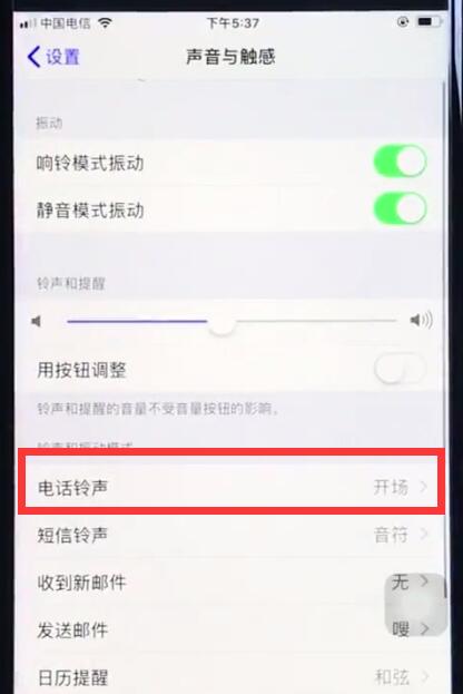 ios12中换铃声操作步骤截图