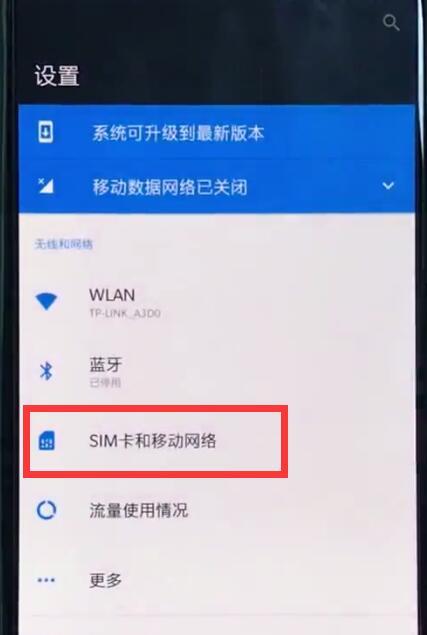 一加6中开启双卡4g的操作步骤截图