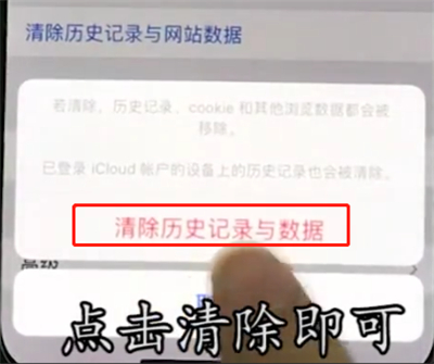 iphonex中清除Safari浏览器历史记录的操作步骤截图