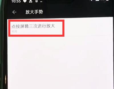 一加6中开启放大手势的操作步骤截图