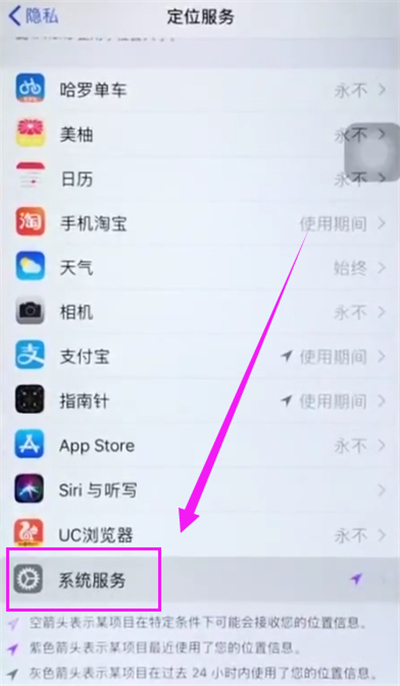 苹果6plus查看常去地点的操作步骤截图