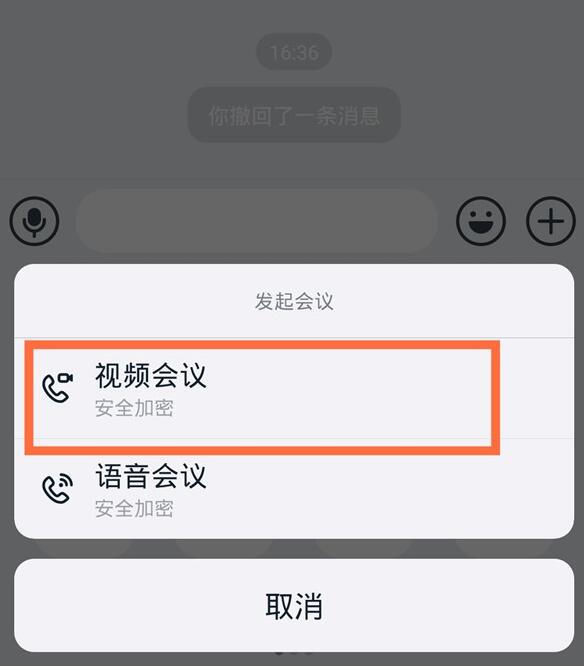 手机钉钉发起视频会议的详细方法截图