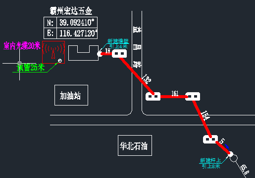 CAD软件如何绘制通讯线路图