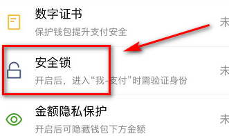 微信设置支付锁的方法教程截图
