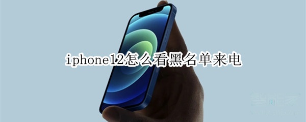 iphone12如何查看来电黑名单