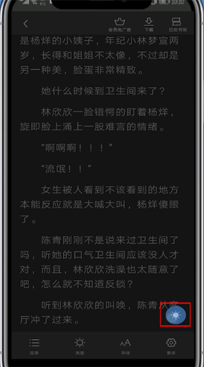 疯读小说中换成夜间模式的具体方法截图