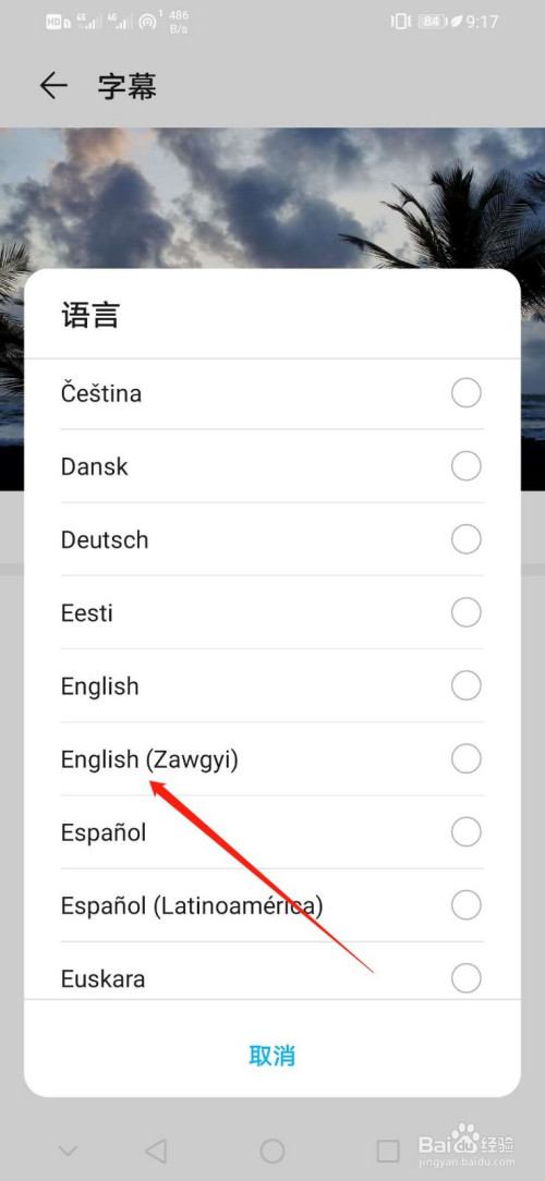 华为手机如何设置字幕语言为English(Zawgyi)