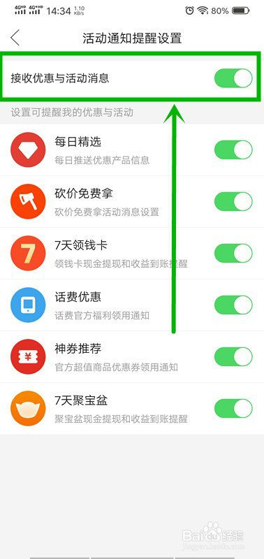 拼多多如何关掉优惠与活动的消息提醒