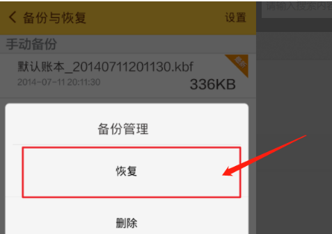 如何恢复随手记数据备份?随手记数据备份恢复的教程截图