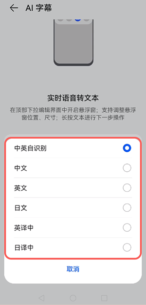 鸿蒙在哪里实时翻译字幕?鸿蒙中实时翻译字幕的方法截图