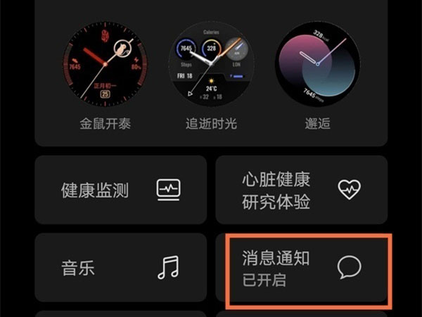 怎样开启华为GT2微信消息通知?华为GT2开启微信消息通知方法截图