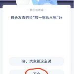 白头发真的会拔一根长三根吗。