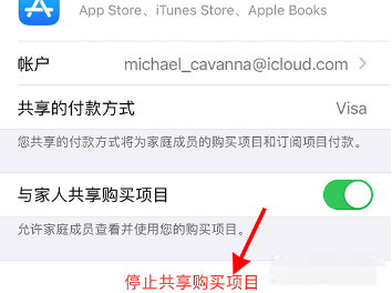 iphone13pro如何关掉家人共享