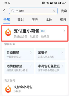 支付宝小荷包如何查看明细