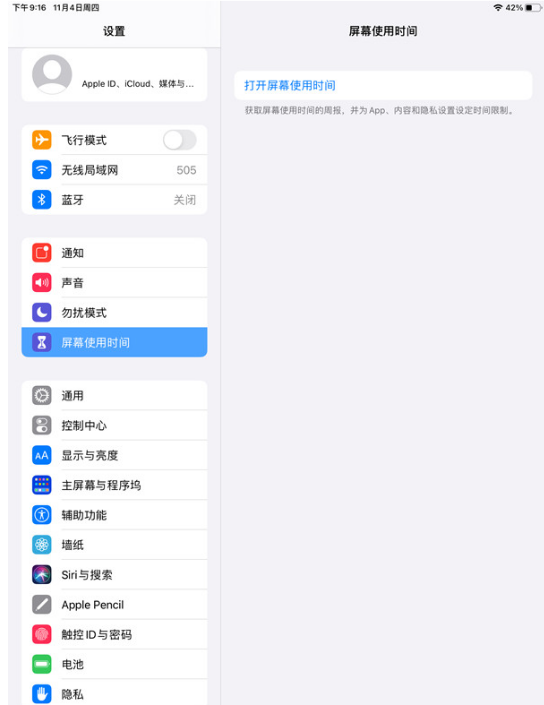 ipad青少年模式在什么地方打开