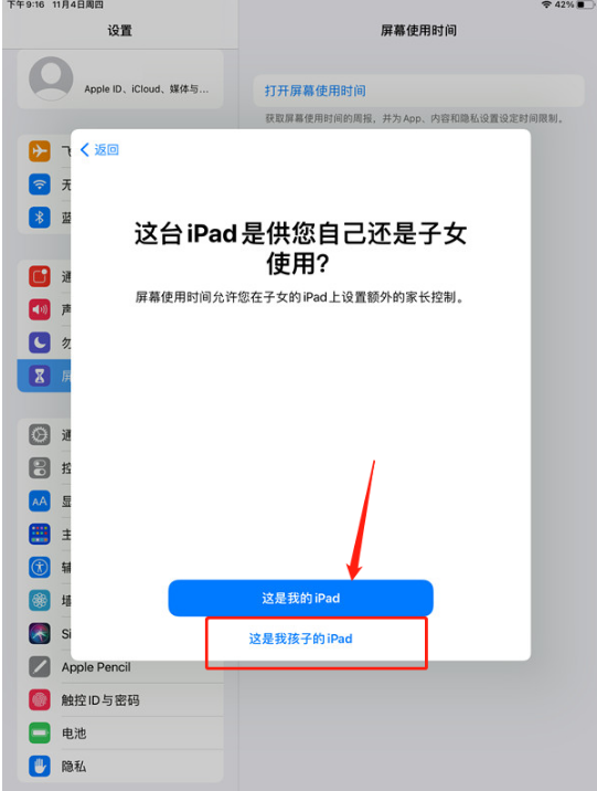 ipad青少年模式在什么地方打开